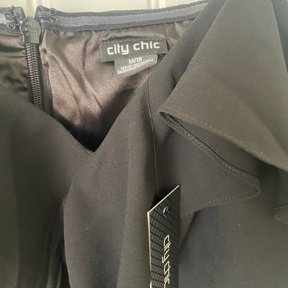 Black Evening Dress - City Chic Catalina Dress - Size 18 - NWT - Picture 2 of 4